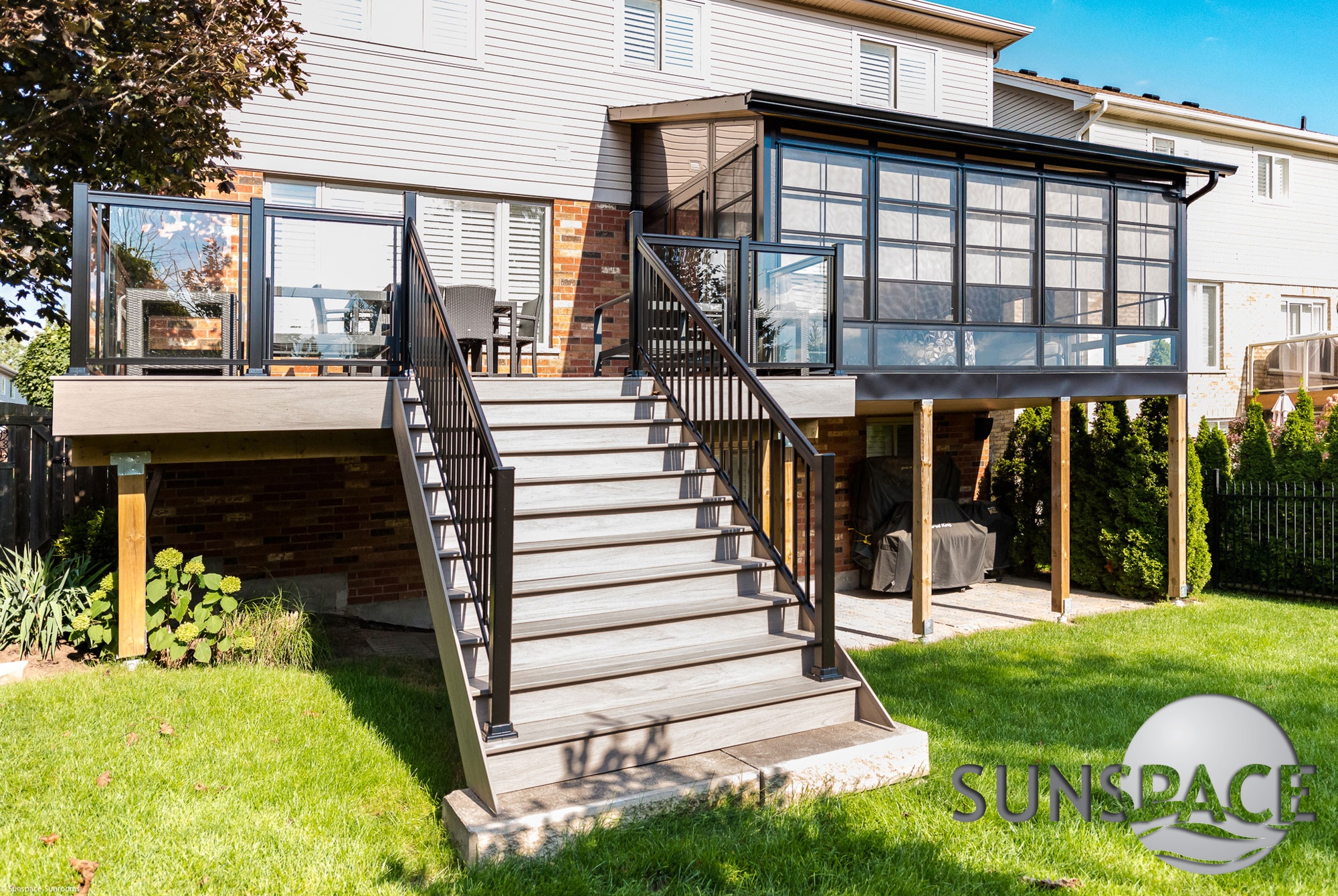 Aluminium Railing With Glass – Elite Sunrooms